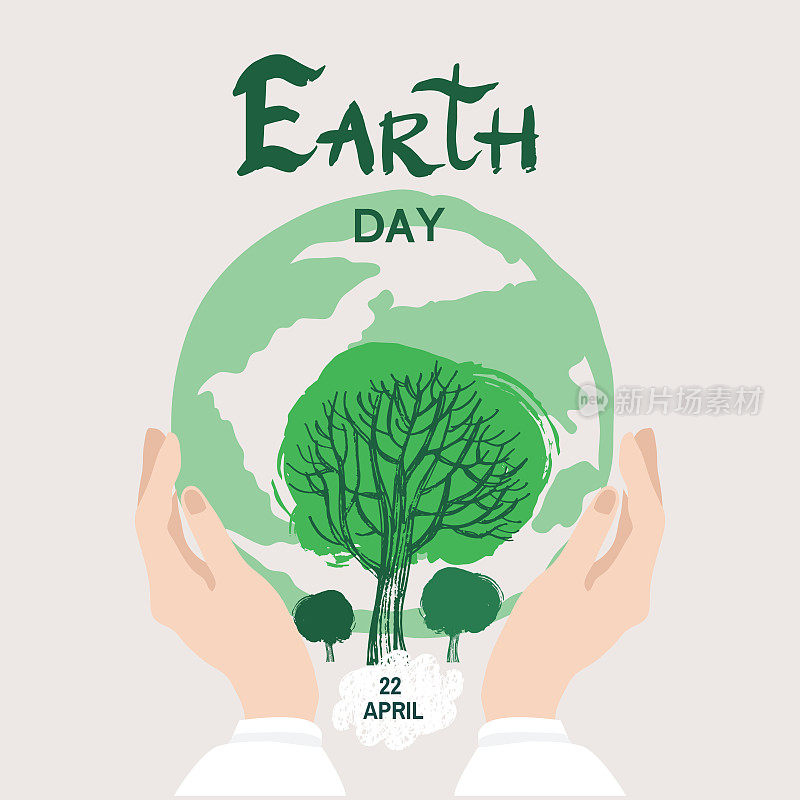 International  Earth Day. Save the planet  eco concept. Template poster,